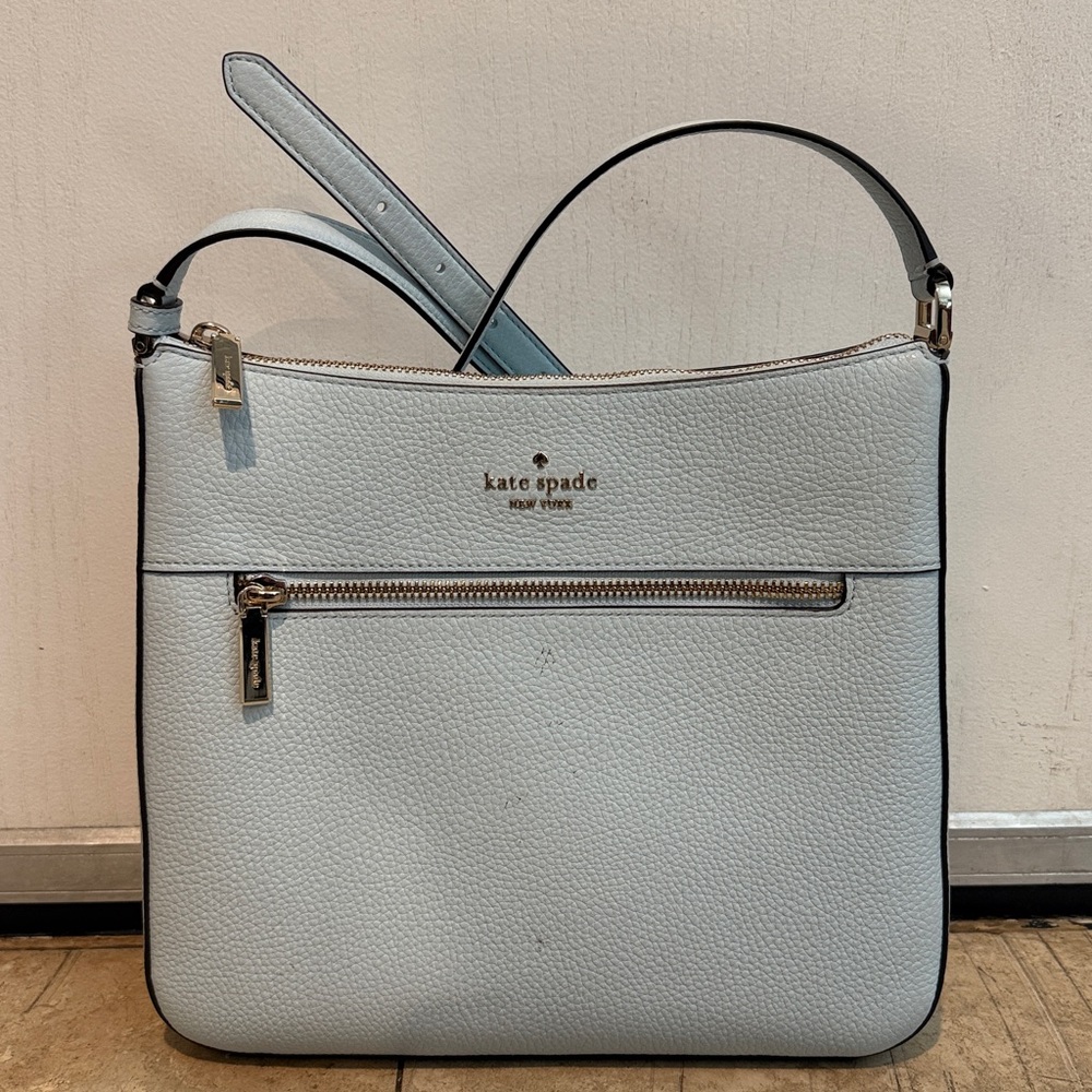 Kate Spade Sky Blue Sadie Large Cross-Body Shoulder Bag